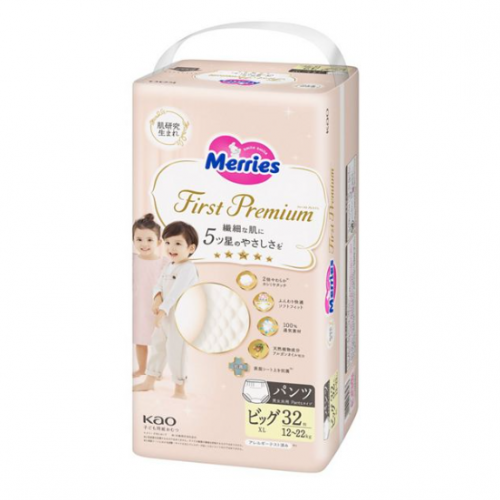 Kao 花王 Merries First Premium 婴儿拉拉裤 #XLP 32枚